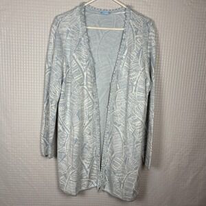 J. McLaughlin Marguerite Open Cardigan Size XL Modal Fringe Soft‎ Teacher Career